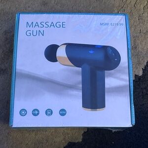 BLUE AND GOLD MASSAGE GUN
